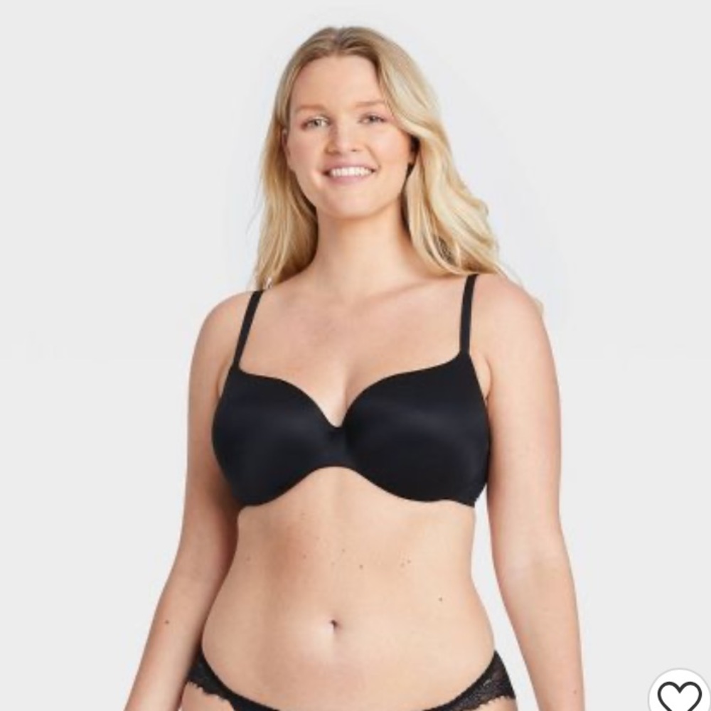 Auden Women’s Lightly Lined Demi Coverage Underwire Bra Size 34D
